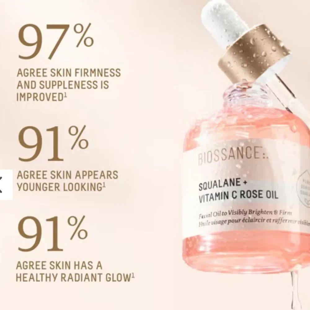 Biossance Squalane + Vitamin C Rose Oil
